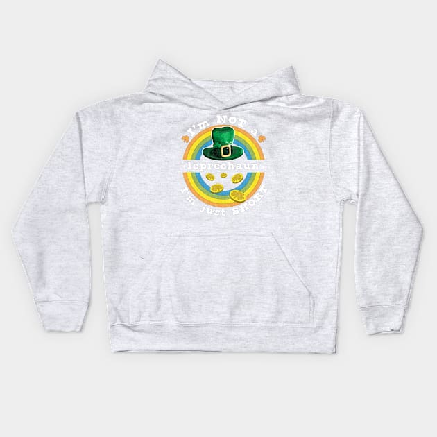 I'm Not A Leprechaun I'm Just Short St Patrick's Day Kids Hoodie by OrangeMonkeyArt